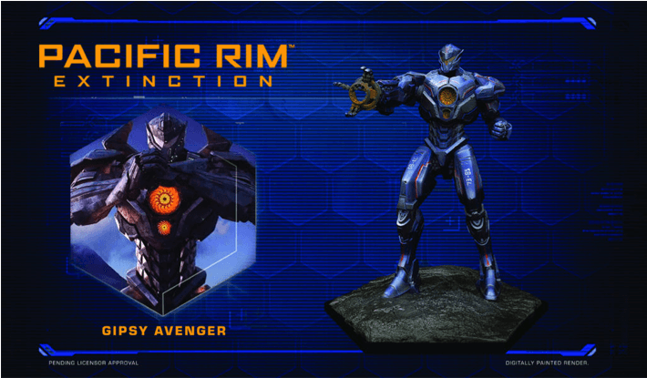 Pacific Rim Extinction Gipsy Danger Jaeger - Pacific Rim Uprising Hakuja Figure Clipart (709x709), Png Download