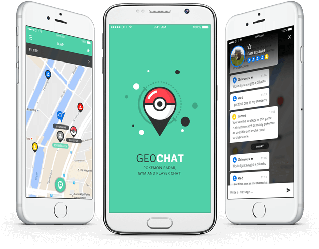 Geochat Pokémon Radar Overzicht - Iphone Clipart (631x500), Png Download