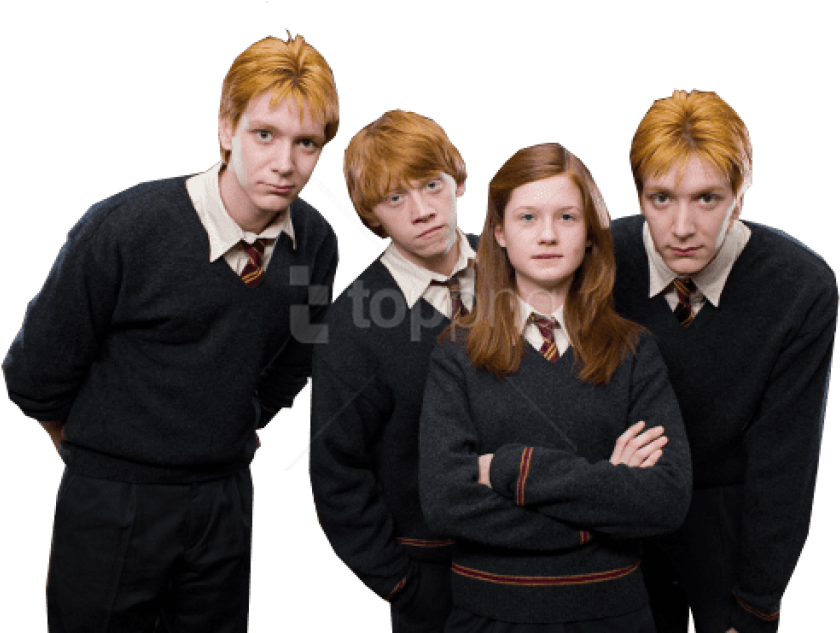 Fred I George Weasley Clipart (850x632), Png Download