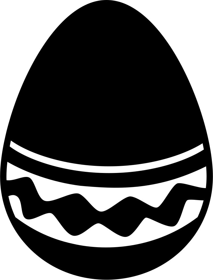 Banner Library Download Easter With A But Elegant Design - Easter Egg Icon Png Clipart (748x981), Png Download