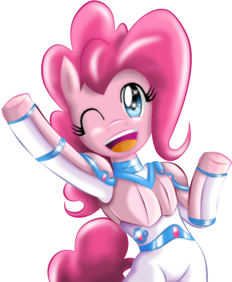 Taekwon-magic, Drivesuit, Pacific Rim, Pinkie Pie, - Cartoon Clipart (811x985), Png Download