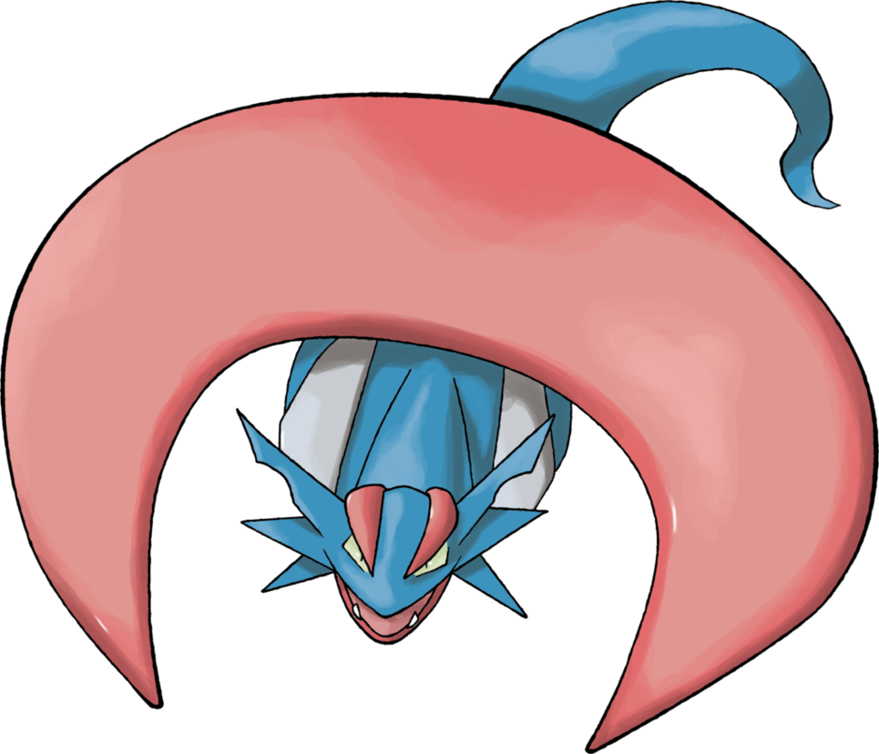 Mega Salamence Png - Mega Salamence Top View Clipart (965x828), Png Download