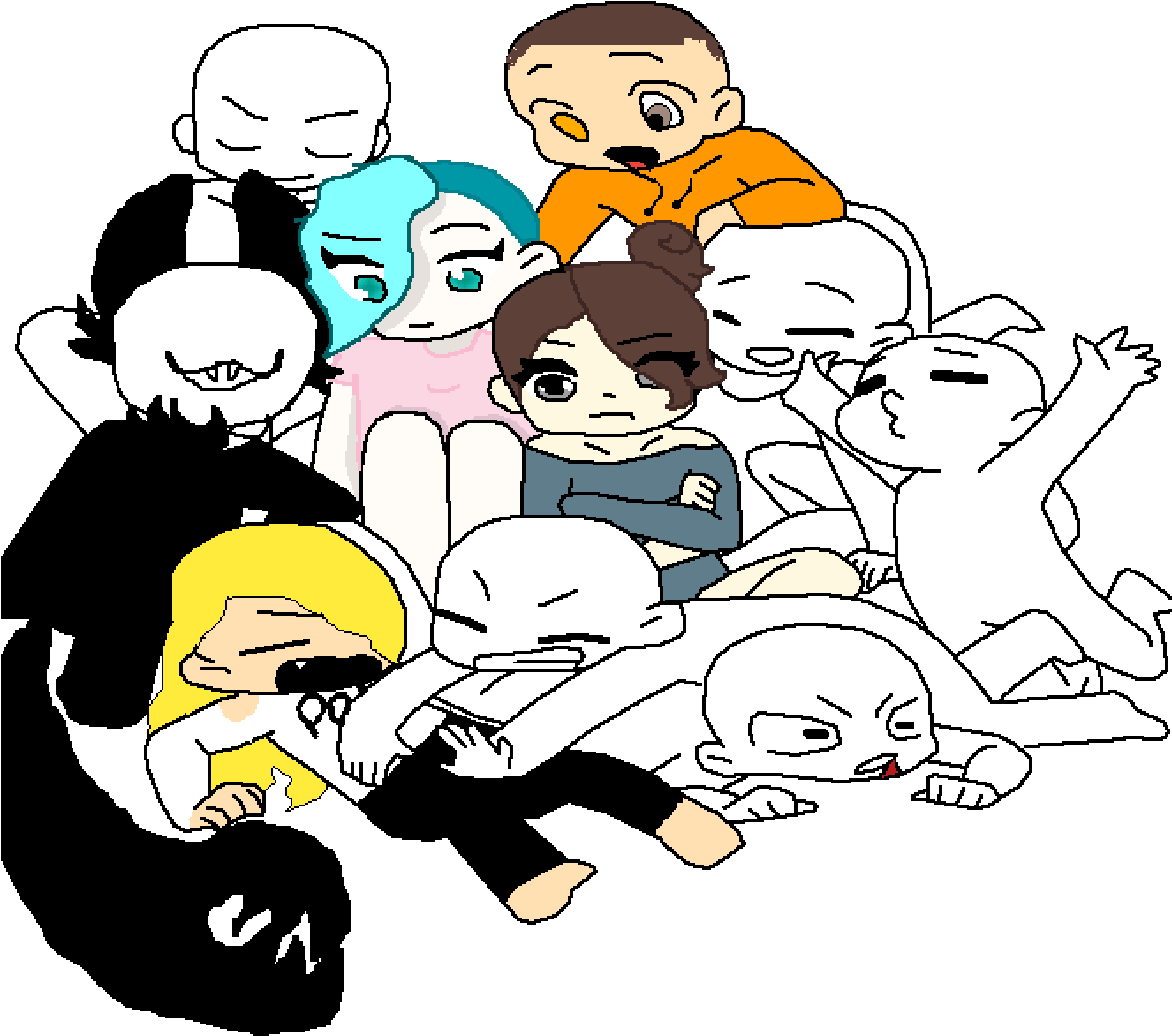 My Siblings - Cartoon Clipart (1400x1400), Png Download