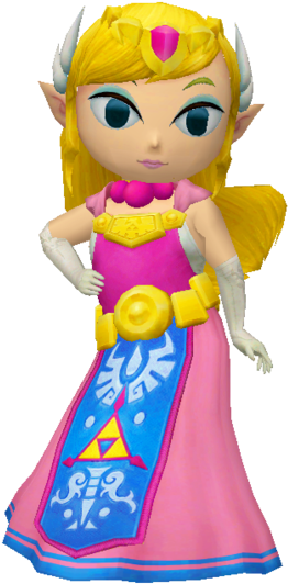 Toon Zelda Now Has 10 Costumes Including A Hylia Alt - Figurine Clipart (1024x590), Png Download