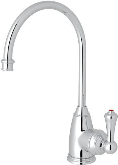 Perrin & Rowe Georgia Era C-spout Hot Water Faucet - Tap Clipart (600x600), Png Download