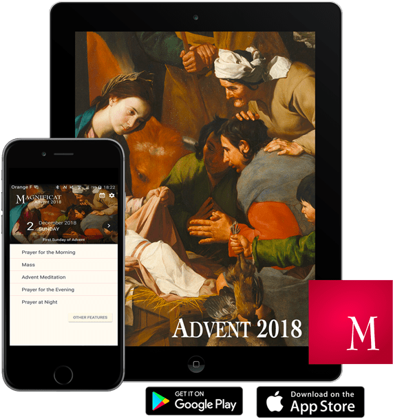 2018 Magnificat Advent Companion App Giveaway - Adoracion De Los Pastores Miguel Cabrera Clipart (600x626), Png Download