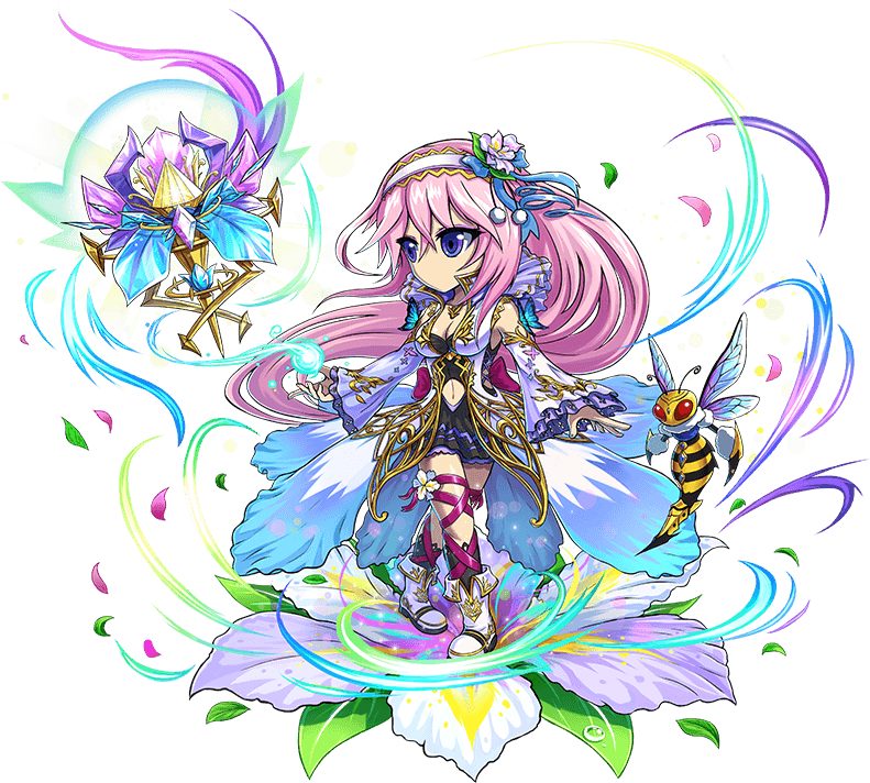 Devastante Combo Di 21 Attacchi Di Luce Su Tutti I - Brave Frontier Spring Units Clipart (822x732), Png Download