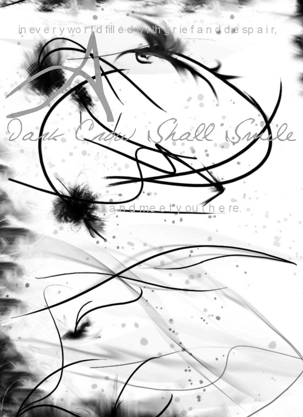 The Dark Crow Smiles - Drawing Clipart (996x1369), Png Download