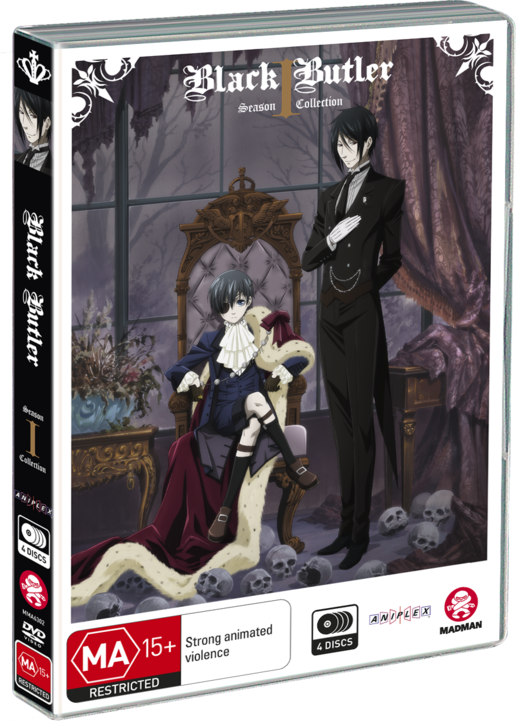 Black Butler Complete Season - Black Butler Clipart (516x724), Png Download