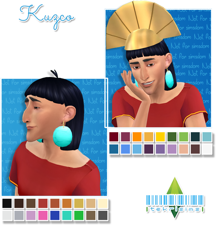 Kuzco [ - Natsuki Sims 4 Cc Clipart (780x780), Png Download