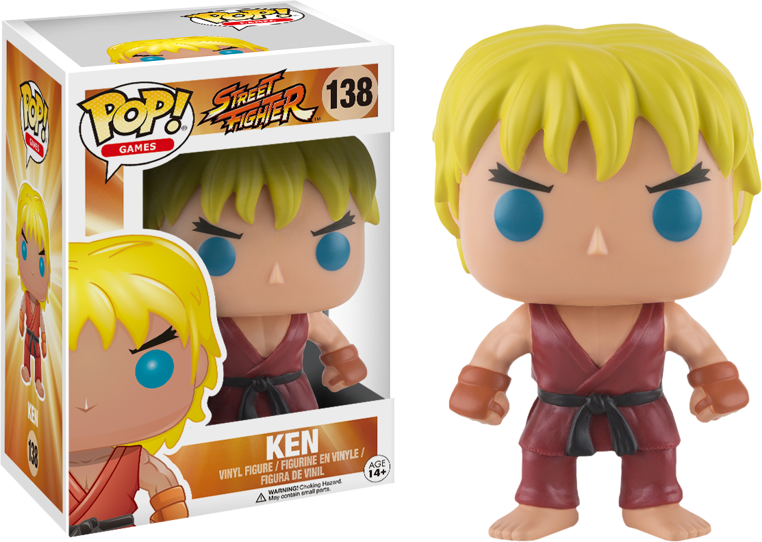 Ken Pop Vinyl Figure - Funko Pop Street Fighter Clipart (1113x792), Png Download