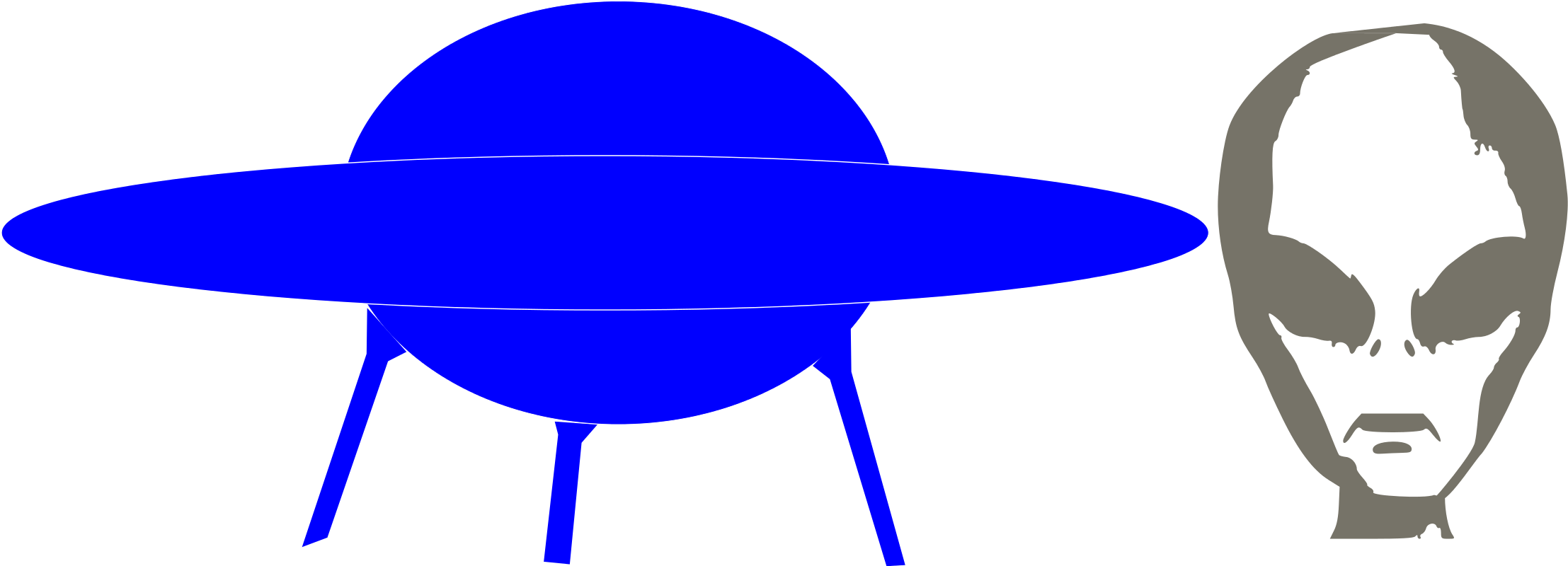 File - Ufo Icon - Svg - Icon Ufo Clipart (2257x799), Png Download