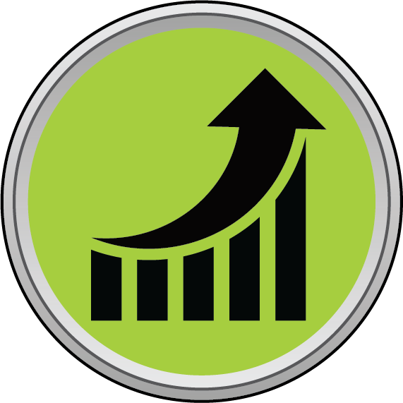 Economic Development-icon - Business Growth Icon Vector Png Clipart (571x571), Png Download