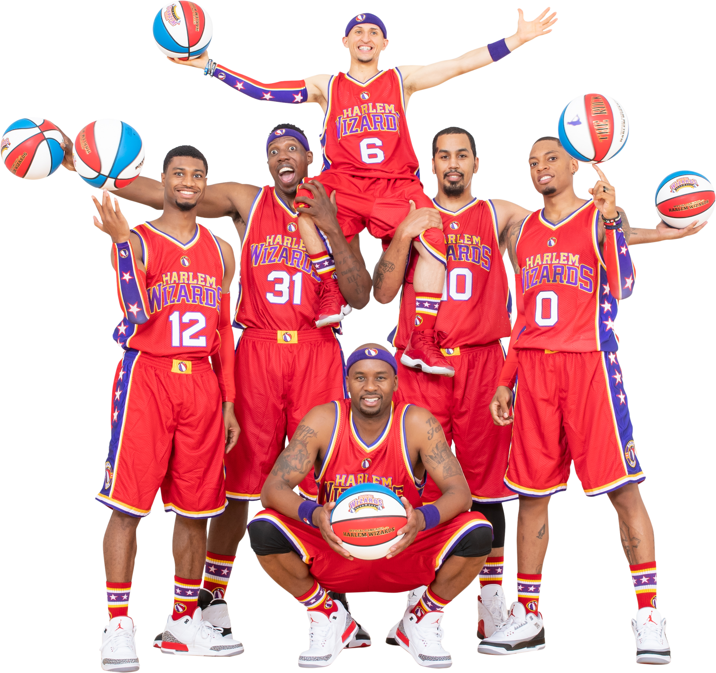 Rocket Unit - Harlem Wizards Basketball Clipart (2444x2298), Png Download