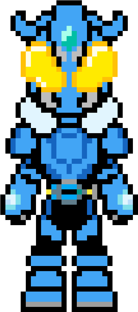 Kamen Rider Frost - 8 Bit Pokemon Sprites Clipart (680x1190), Png Download