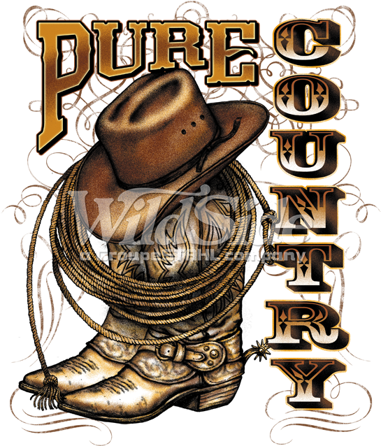 Pure Country - Cowboy Tshirt Ideas Clipart (675x675), Png Download