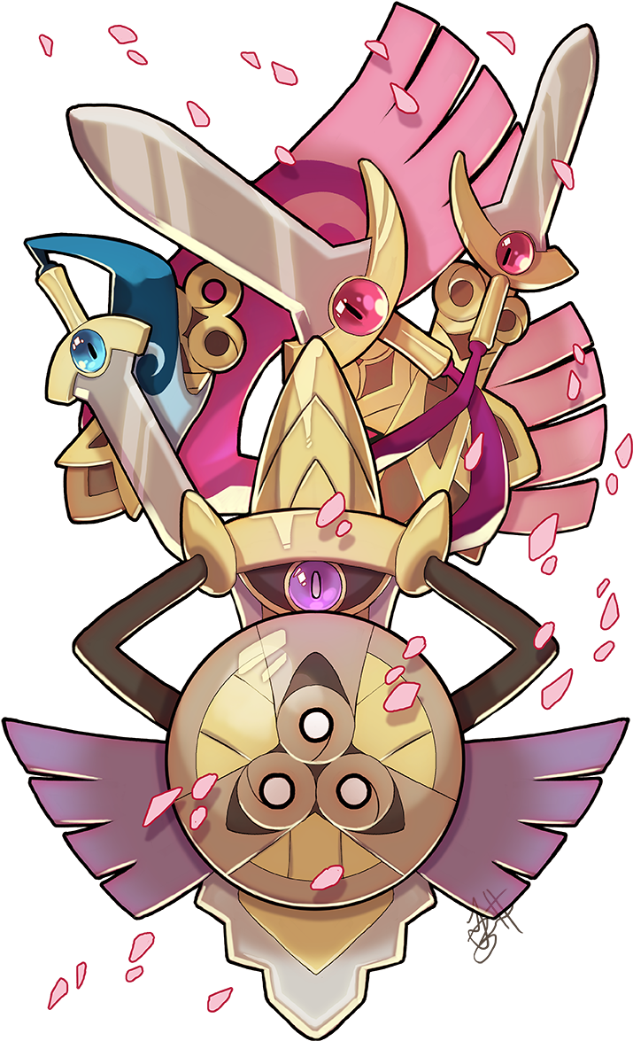 Pin By Rotom Pokedex - Aegislash And Lucario Clipart (792x1224), Png Download