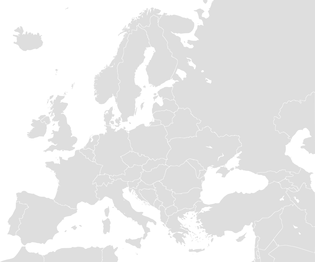 Blank Political Map Europe In 2006 Wf - Blank High Resolution Europe Map Clipart (1229x1024), Png Download