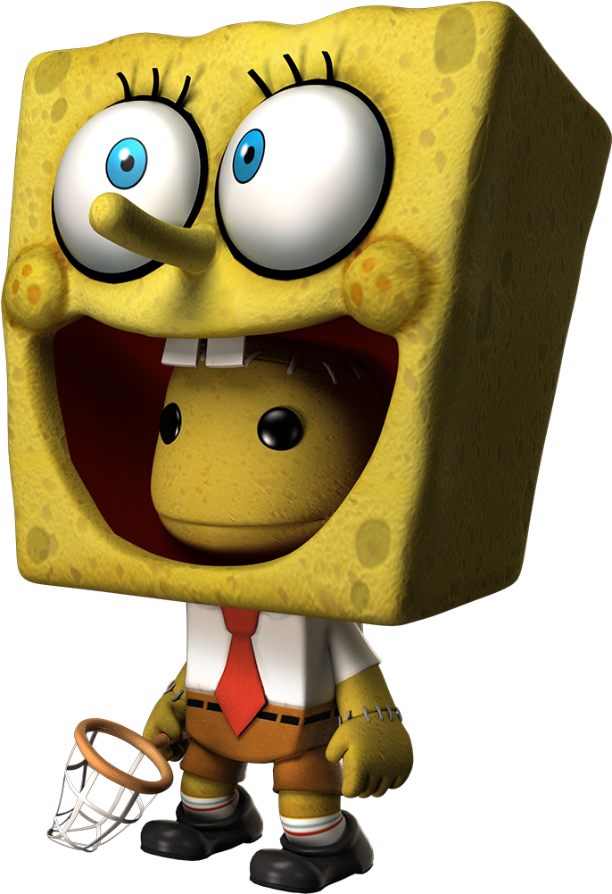 Spongebob Little Big Planet , Png Download - Spongebob Little Big Planet Toys Clipart (686x1001), Png Download