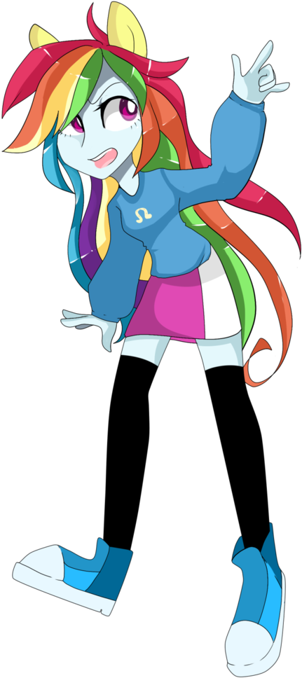 Catzino, Converse, Devil Horn , Equestria Girls, Humanized, - Cartoon Clipart (808x1024), Png Download
