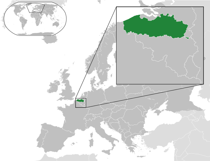 Flanders In Europe - Azerbaijan On A Map Of Europe Clipart (680x520), Png Download