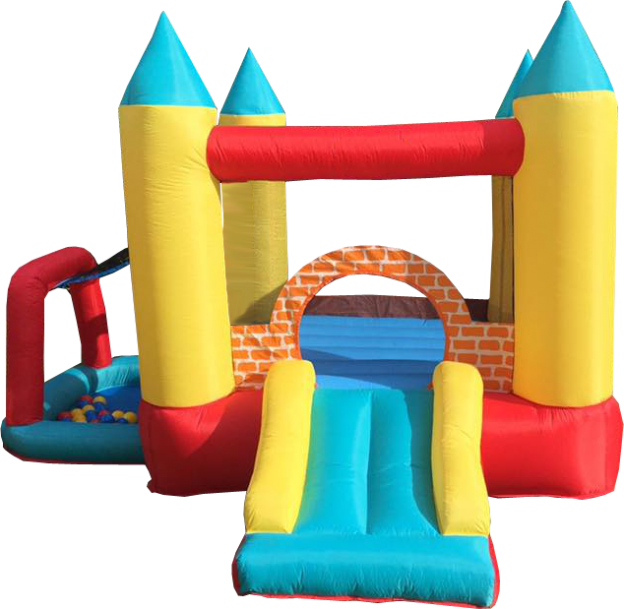 Bouncy Castle - Bounce House Transparent Background Clipart (624x609), Png Download