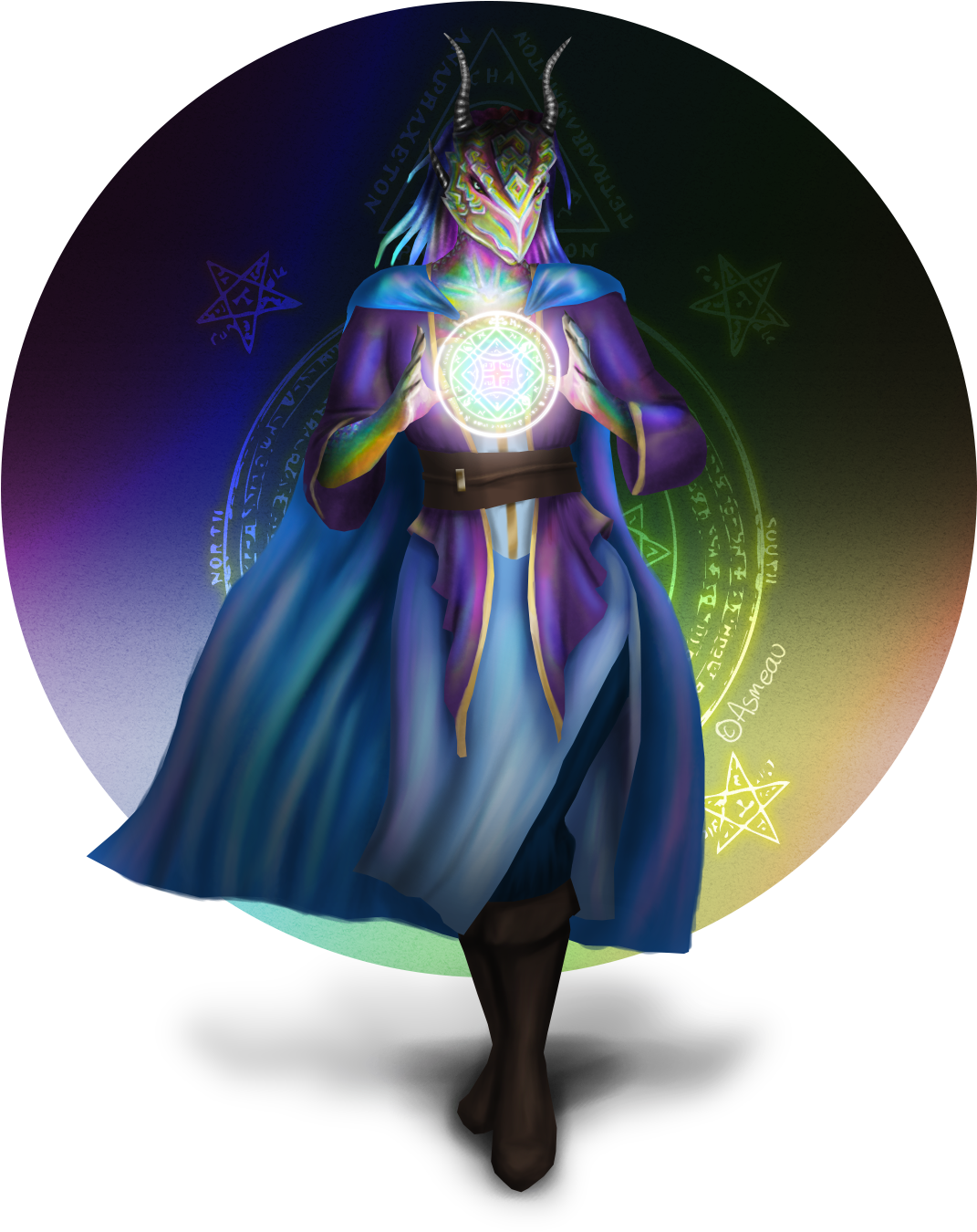 Dragonborn Drawing Sorcerer - Illustration Clipart (1700x1700), Png Download