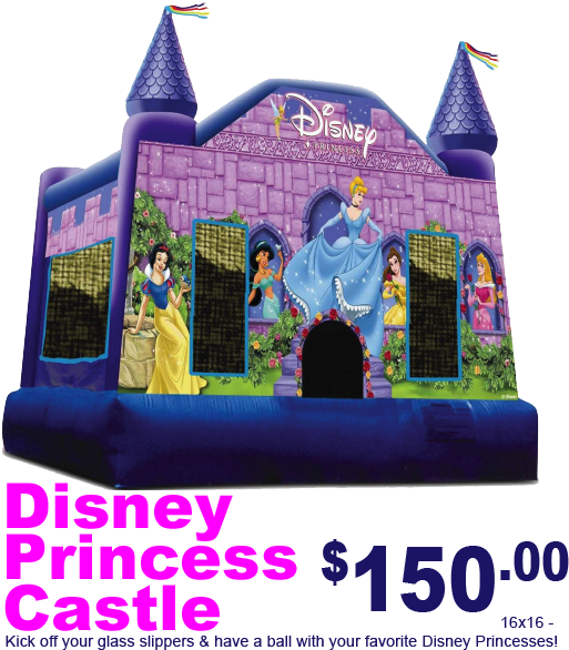Xl Bounce House - Disney Princess Clipart (559x600), Png Download