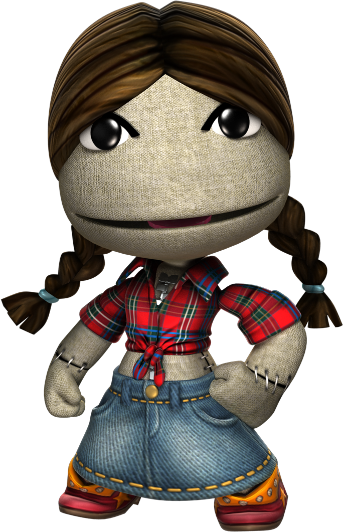 Little Big Planet 3 Sackgirl Clipart (1200x1200), Png Download