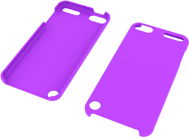 3d Printed Ipod Touch 5 & 6 Slim Case By Sergio Romero - Ipod Case 3d Printer Clipart (800x600), Png Download