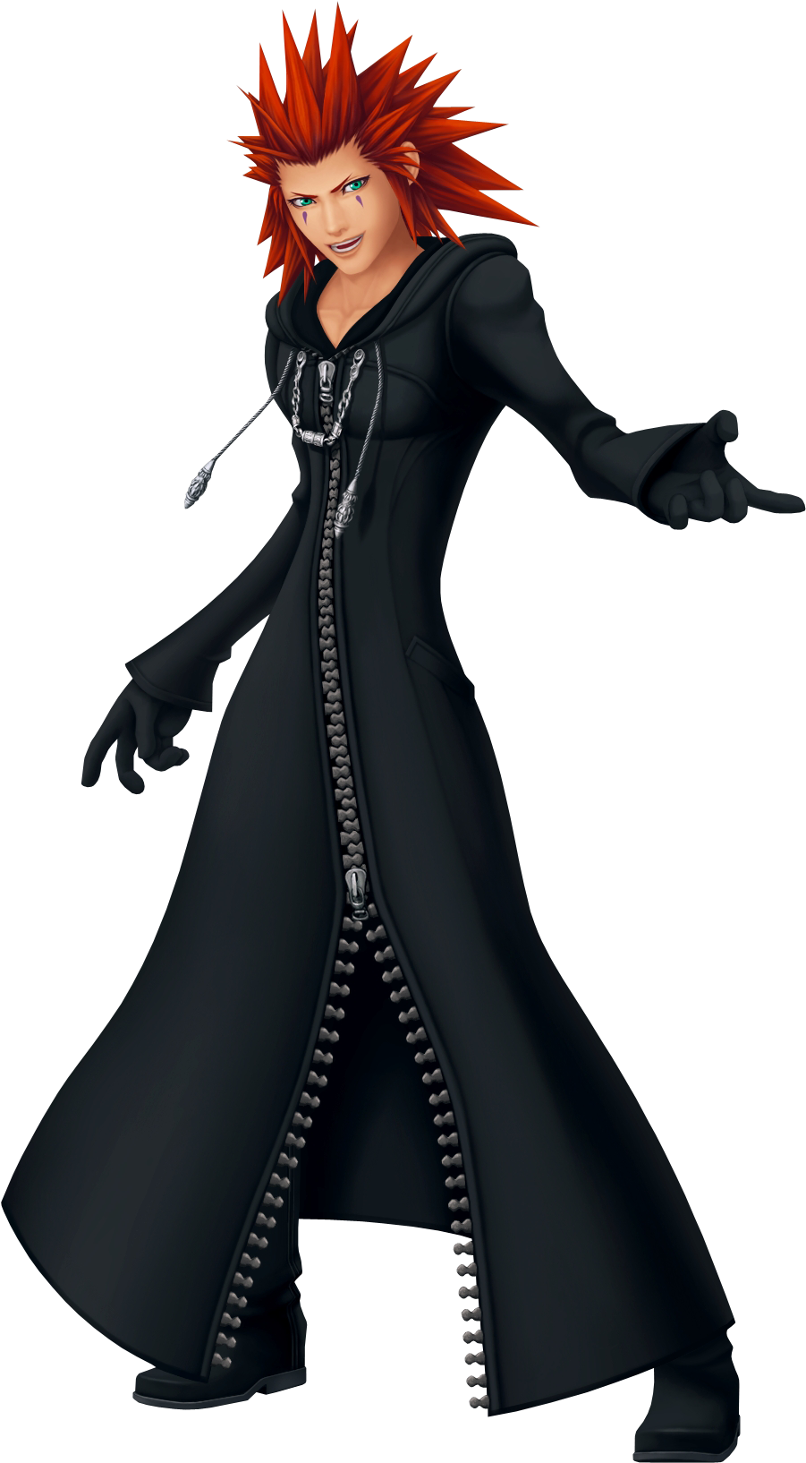 Axel 3 Khd - Axel Kingdom Hearts Png Clipart (901x1634), Png Download