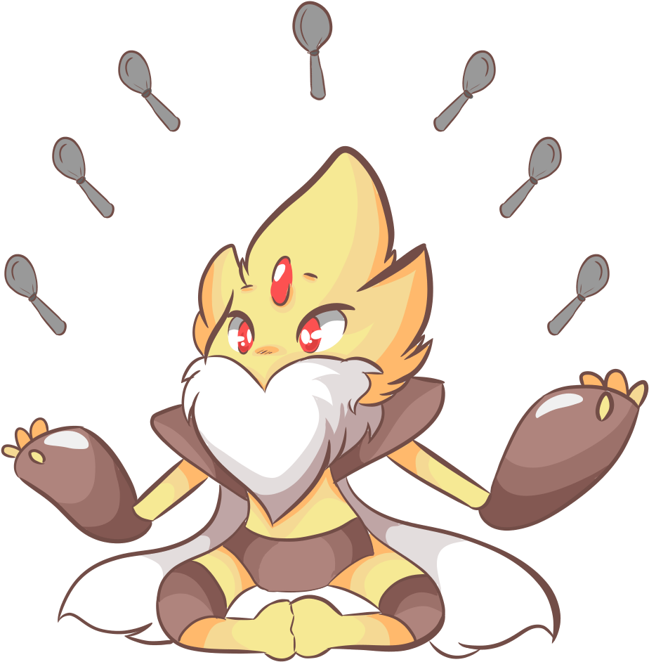Mega Alakazam - Cartoon Clipart (1000x1000), Png Download