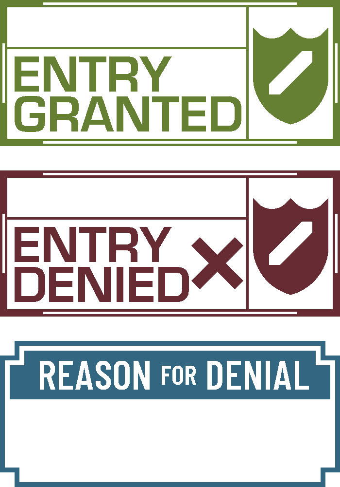 I Re-made Some Stuff From "papers, Please" - Entry Granted Papers Please Clipart (700x1000), Png Download