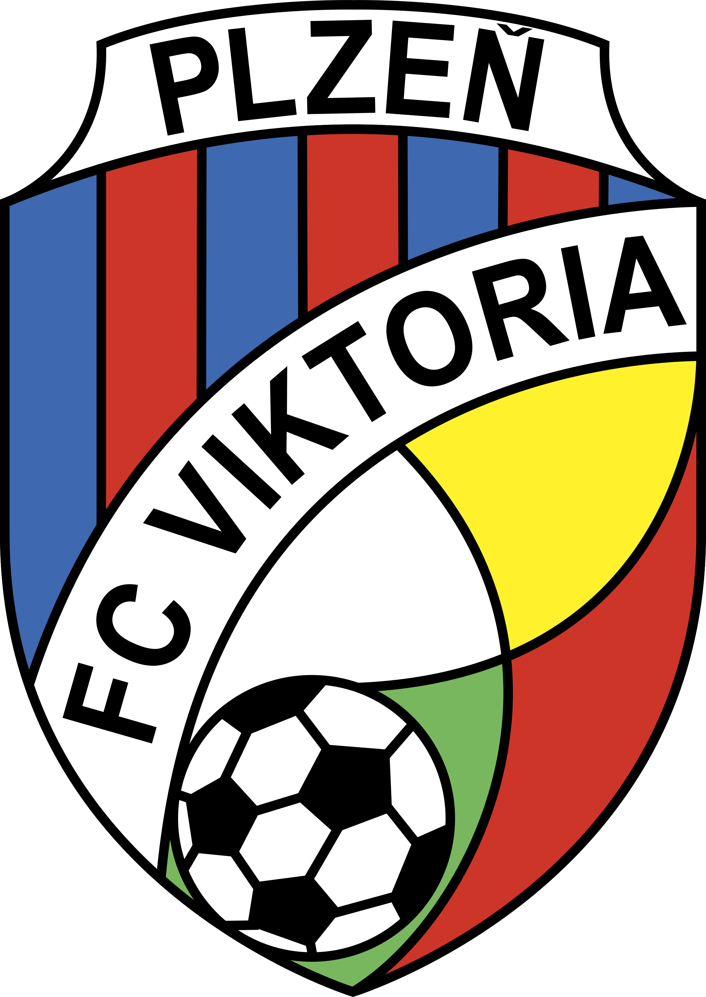 Viktor 1 Logo Png Transparent - Viktoria Plzen Logo Png Clipart (2400x3386), Png Download