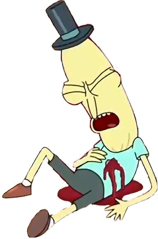 Rickandmorty Sticker - Mr Poopybutthole No Background Clipart (544x822), Png Download