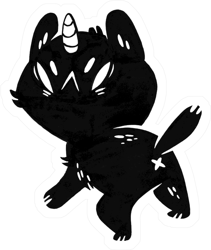 Butthole Cat Stickers - Illustration Clipart (1000x1000), Png Download