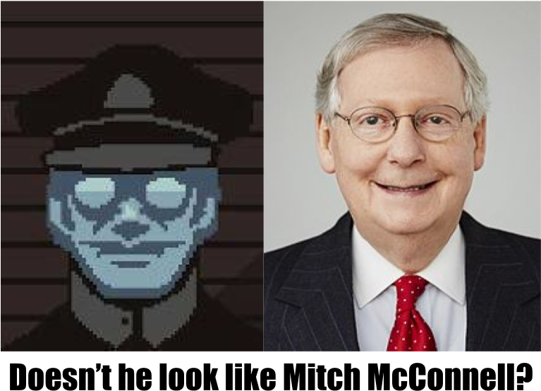 Papersplease - Mitch Mcconnell Clipart (960x720), Png Download