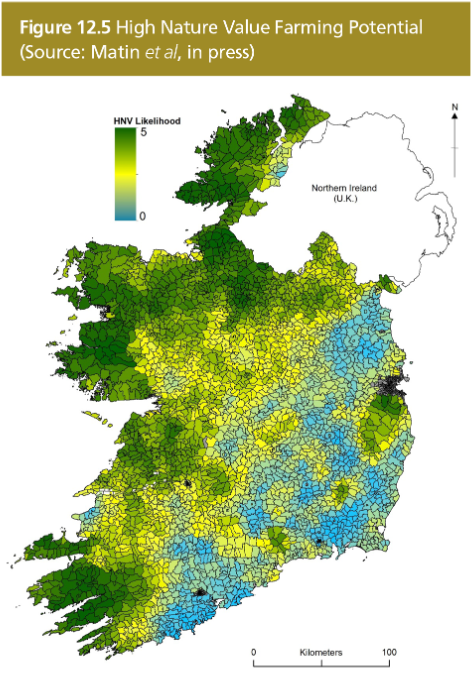 High Nature Value Farming Potential - Irish Civil War Map Clipart (586x790), Png Download