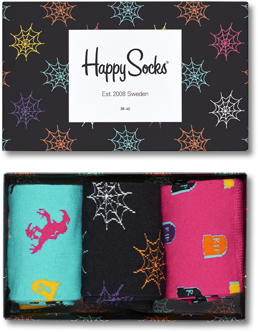 Halloween Gift Box - Happy Socks Halloween Clipart (776x850), Png Download