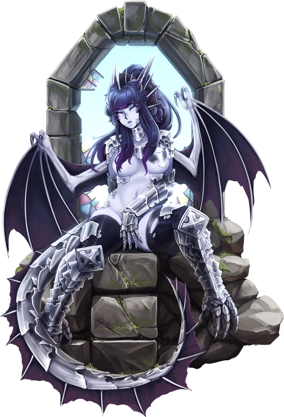 Original) Loading Silver Dragon - Cassandra Pentaghast Art Clipart (992x1403), Png Download