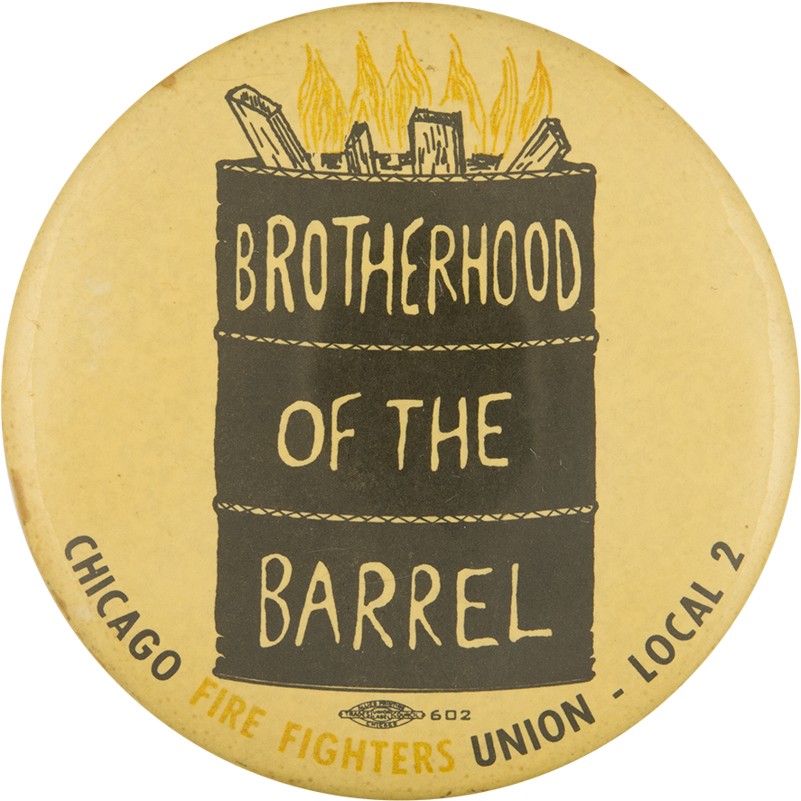 Brotherhood Of The Barrel Chicago Button Museum , Png - Chicago Fire Department Brotherhood Of The Barrel Clipart (887x887), Png Download