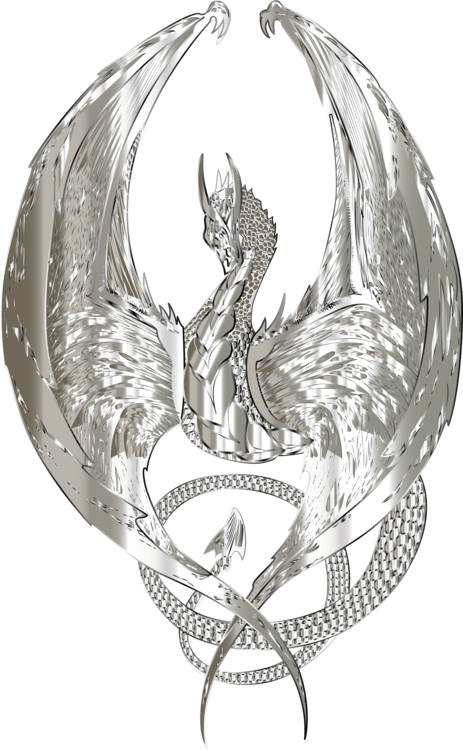 Dragon Fantasy Smiling Sunshine Wyvern Silver - Dragon Fantasy Art Png Clipart (463x750), Png Download
