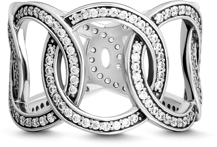 Linked Circle Ring - Engagement Ring Clipart (800x800), Png Download
