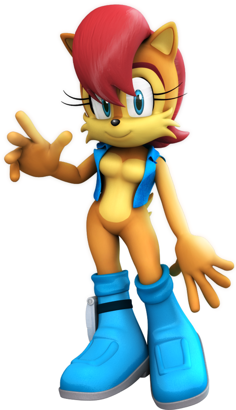 Sally Png - Sally Acorn Clipart (768x1371), Png Download