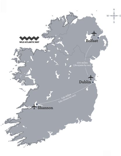 Map Of Ireland Clipart (800x531), Png Download