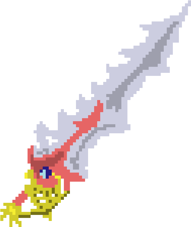 Pixel Art , Png Download - Pixel Art Rapier Clipart (631x751), Png Download