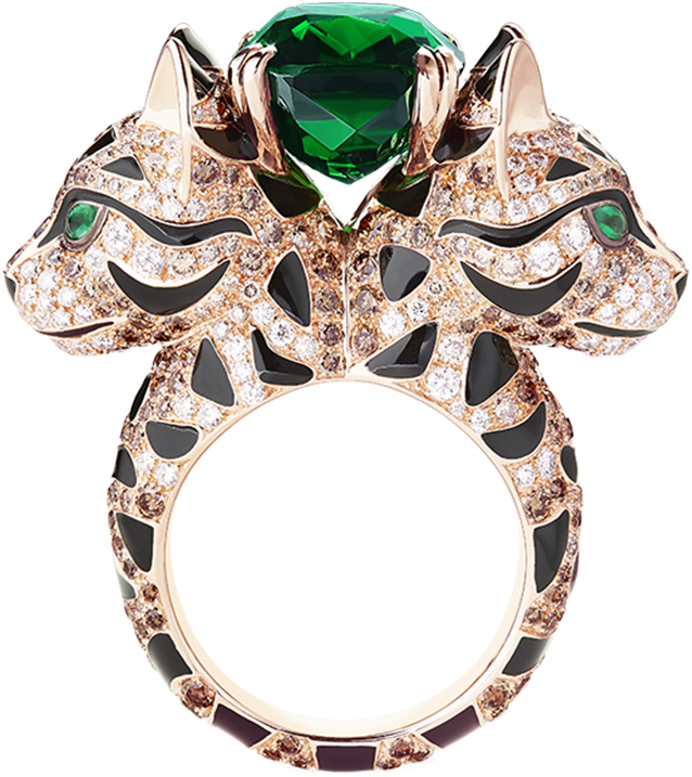 Fuzzy, The Leopard Cat Ring - Boucheron Animal Ring Clipart (960x960), Png Download