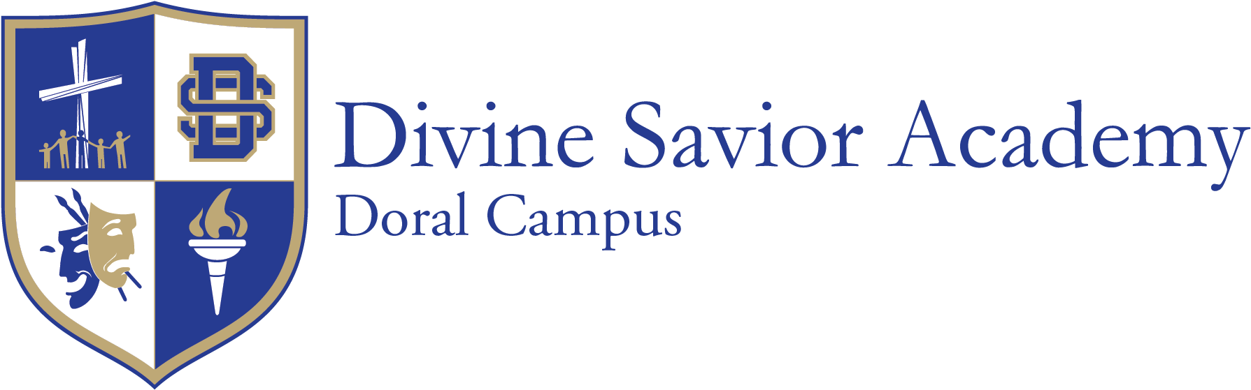 Divine Savior Academy - Divine Savior Academy Logo Clipart (2626x864), Png Download