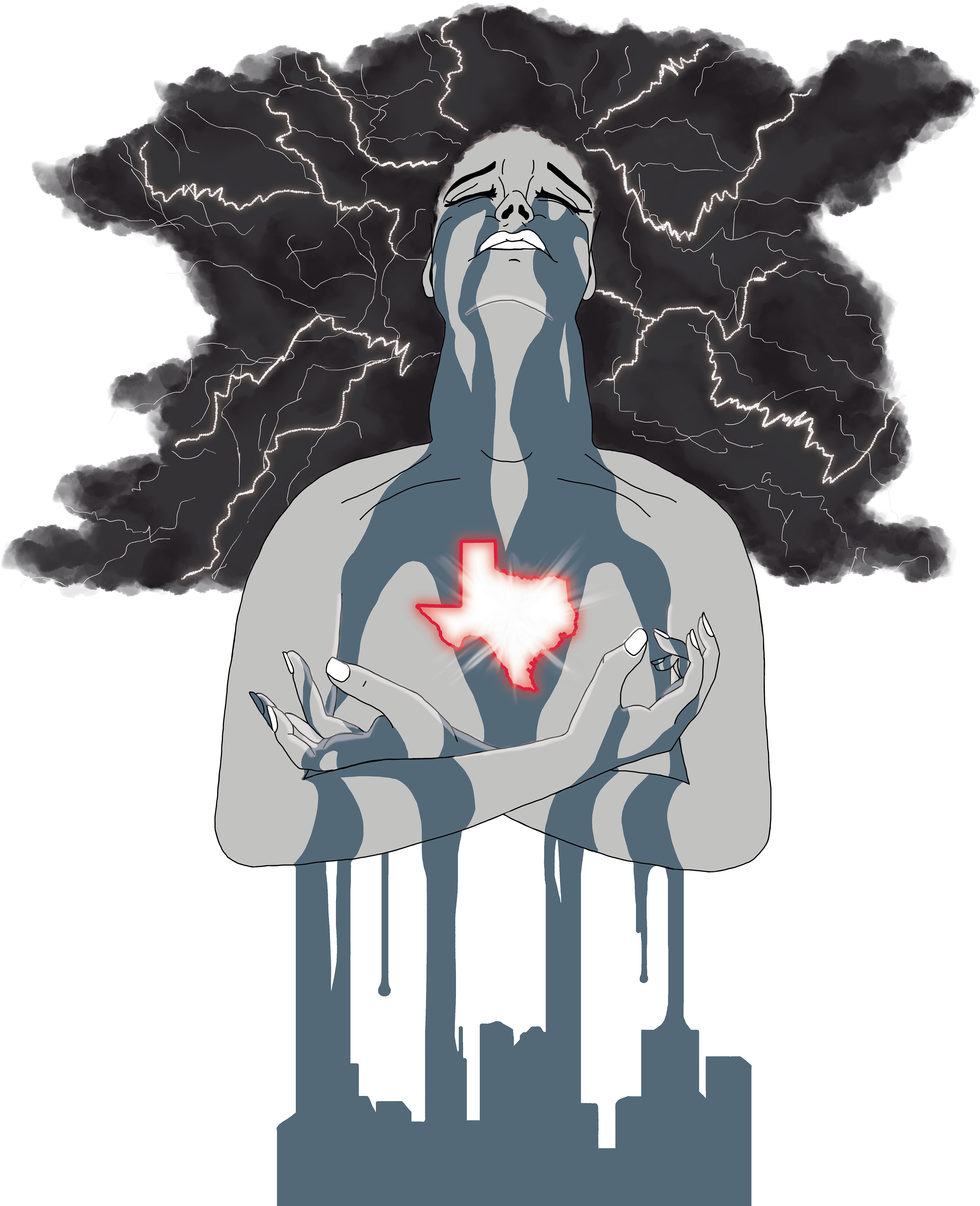 Texas Heart Anniversary - Illustration Clipart (3840x3840), Png Download