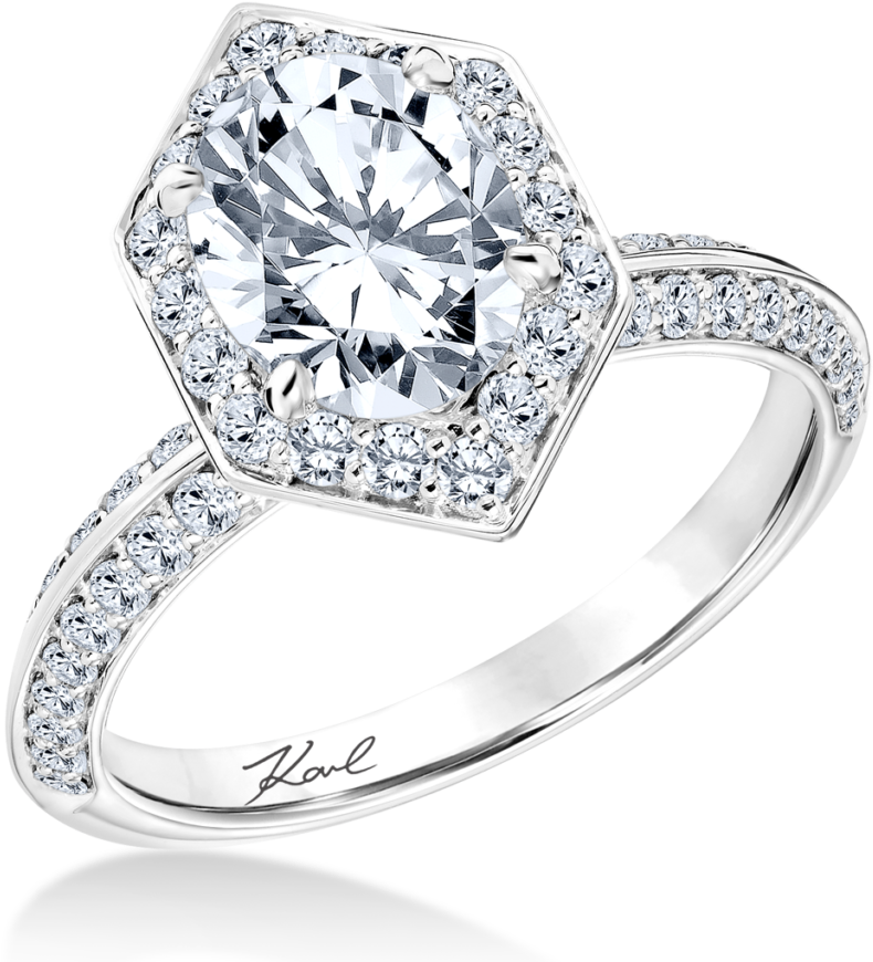 Halo Paved Diamond Ring Clipart (1024x939), Png Download